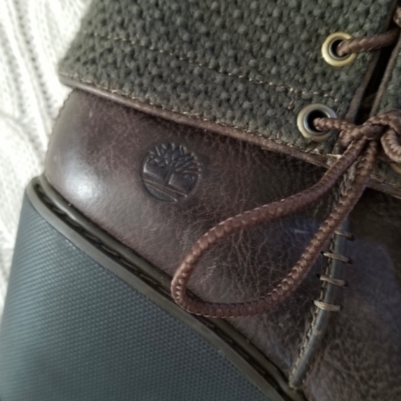 NWOT Timberland Kellis Mid Fold Down Boots 7 Brown Olive - Picture 8 of 10